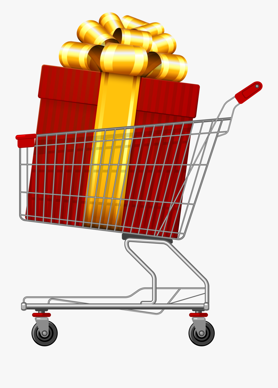 Clip Free Download Tips For Holiday Campaigns The Ecommerce - Shopping Cart With Gifts Vector Png, Transparent Clipart