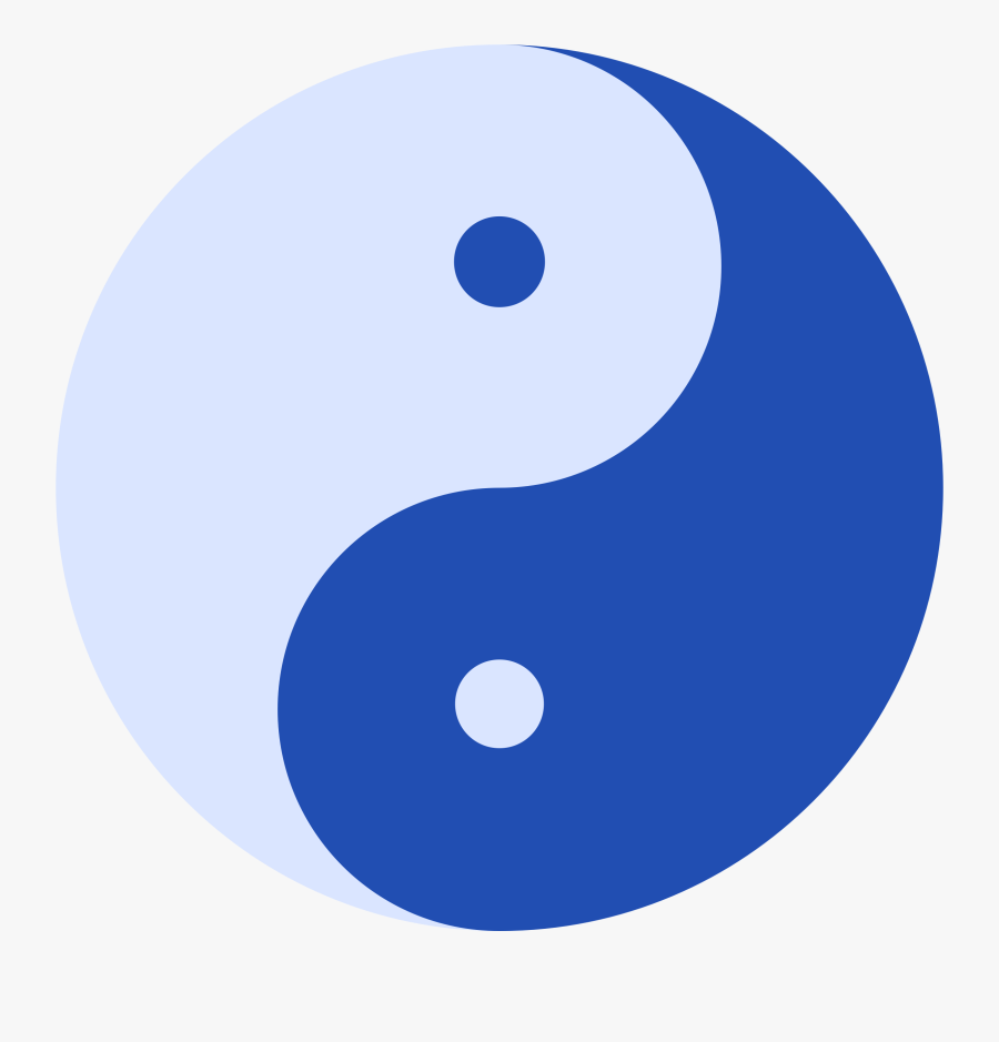 Ying Yang Clipart At Getdrawings - Light Blue Yin Yang, Transparent Clipart