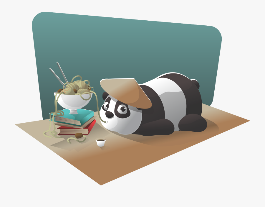 Background Power Point Panda, Transparent Clipart