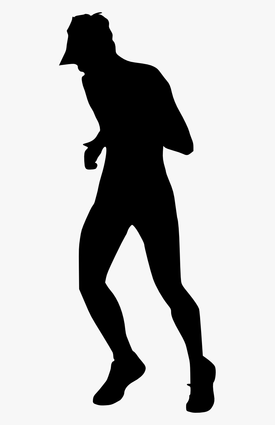 Man Running Silhouette - Portable Network Graphics, Transparent Clipart