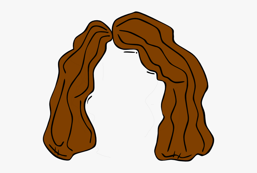 Clipart Of Hair - Brown Hair Wig Clipart, Transparent Clipart