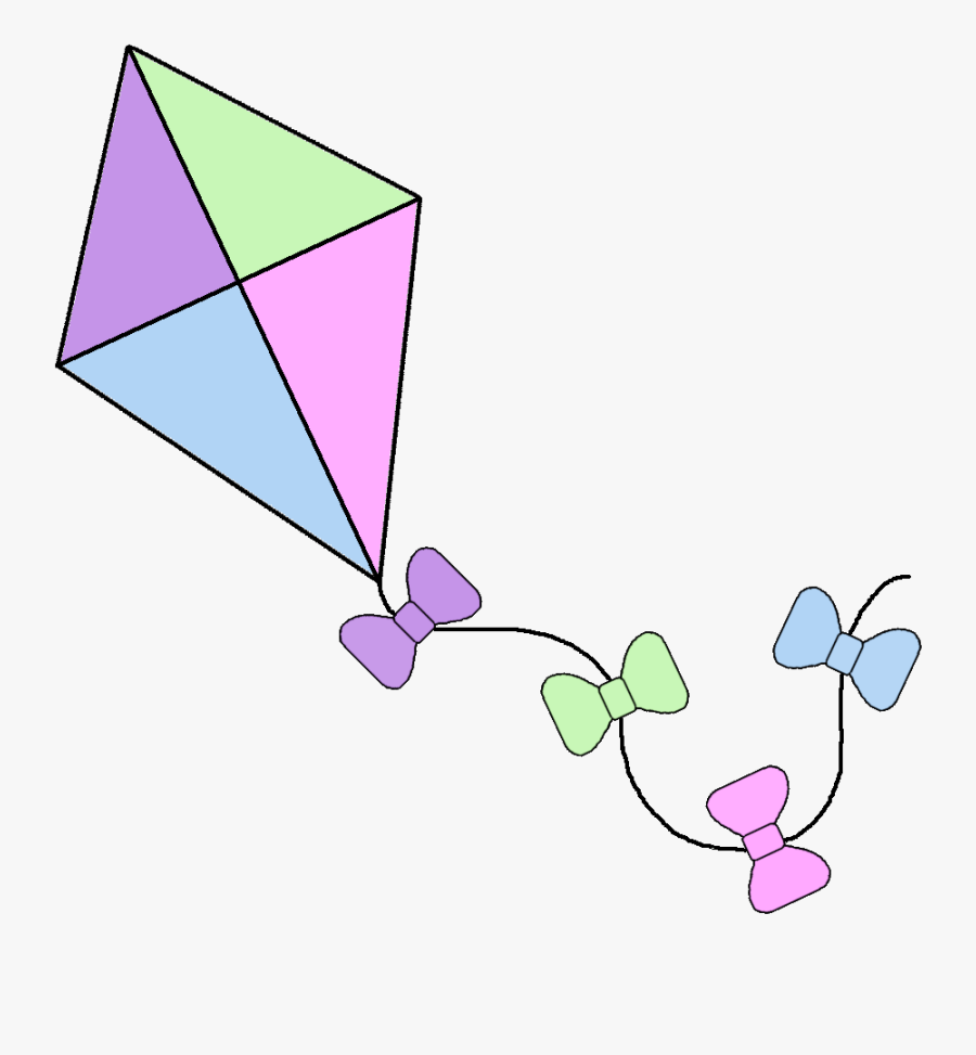 Spring Kites Borders Clipart - Spring Kite Clip Art, Transparent Clipart