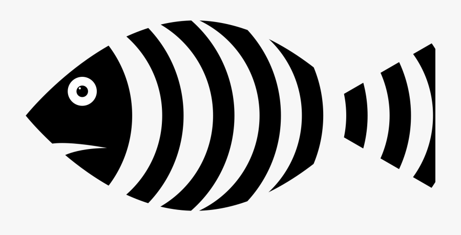 Zebra Fish Clipart - Zebrafish Clipart Black And White, Transparent Clipart