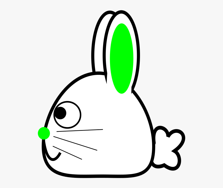 Spring Bunny 4 - Dessin Lapin De Côté, Transparent Clipart