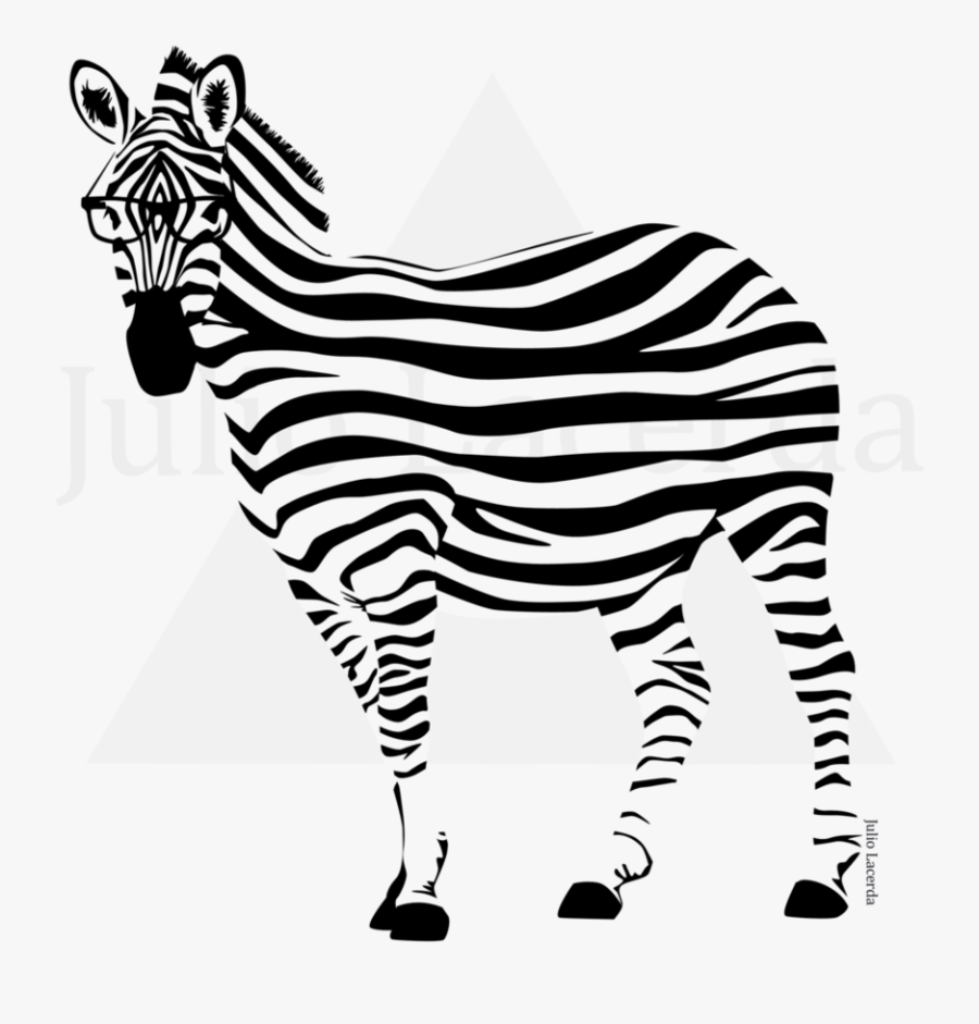By Julio Lacerda Hipster Zebra- - Zebra, Transparent Clipart