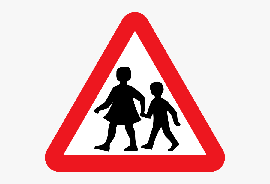 Zebra Head Clipart - School Traffic Sign Png, Transparent Clipart