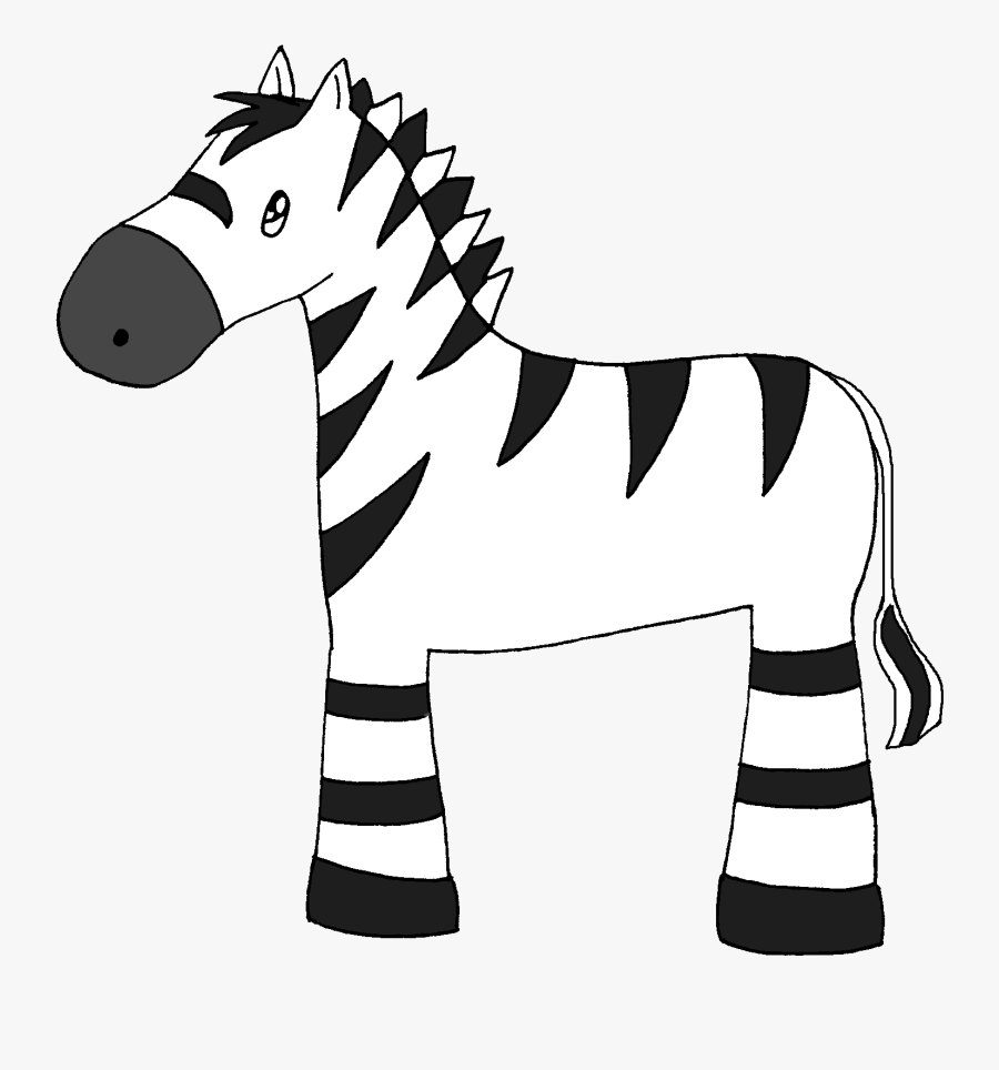 Baby Zebra Clipart Png For Kids - Dibujos De Cebras Fáciles, Transparent Clipart