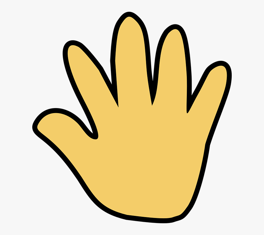 Open Cartoon Free Vector - High Five Clipart Black And White, Transparent Clipart