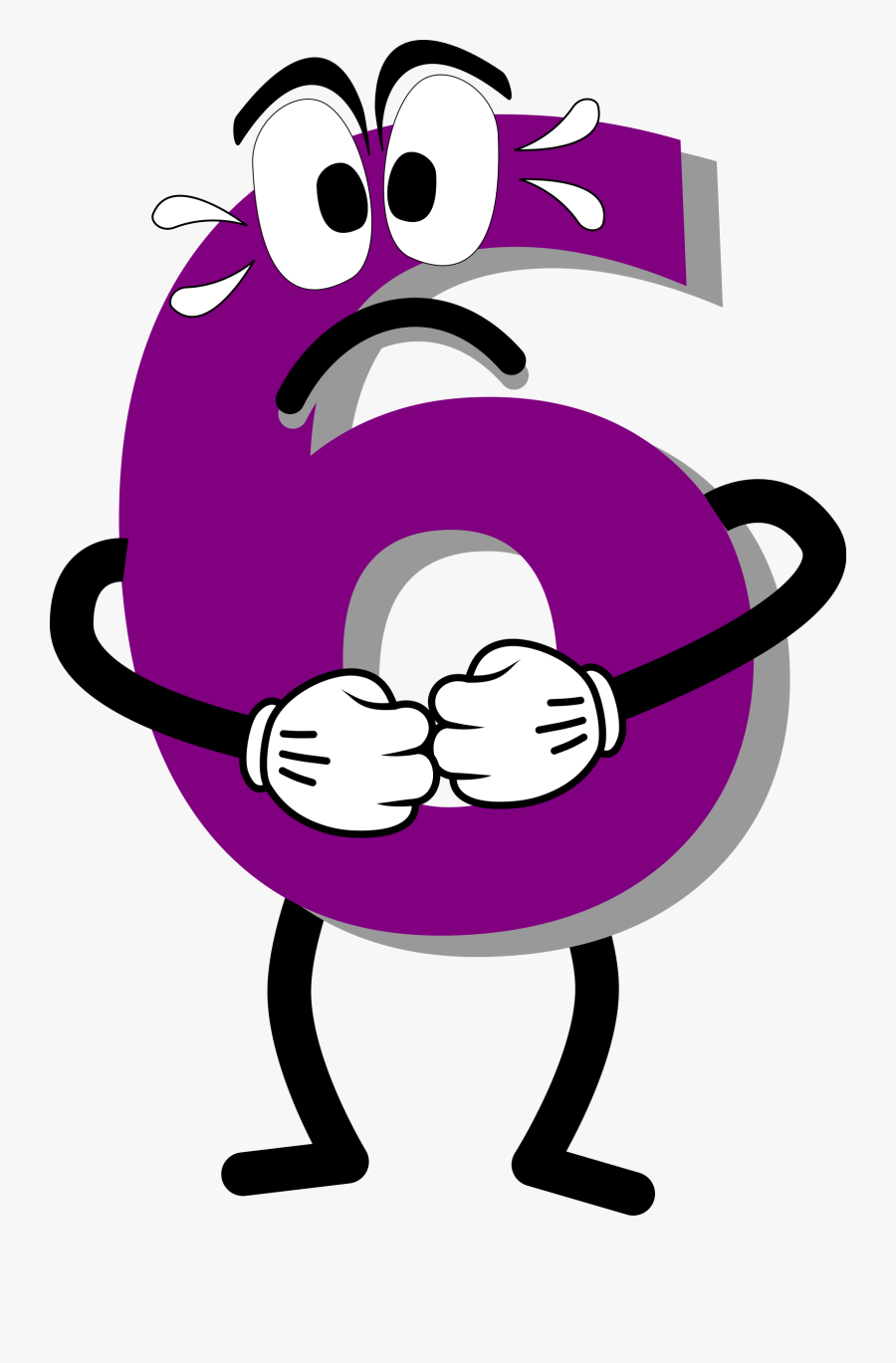 Pink,human Behavior,area - Number 6 Clipart, Transparent Clipart