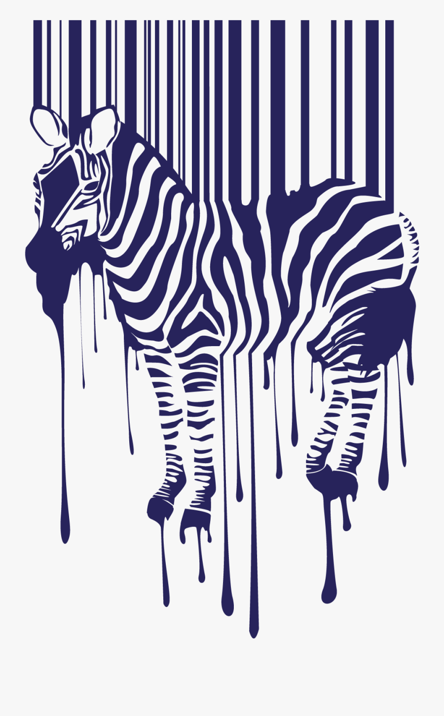Zebra Barcode, Transparent Clipart