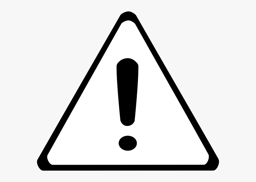 Warning Sign Clip Art At Clipart Library - Warning Sign Clipart Black And White, Transparent Clipart