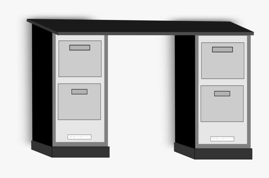 Angle,drawer,filing Cabinet - Desk, Transparent Clipart