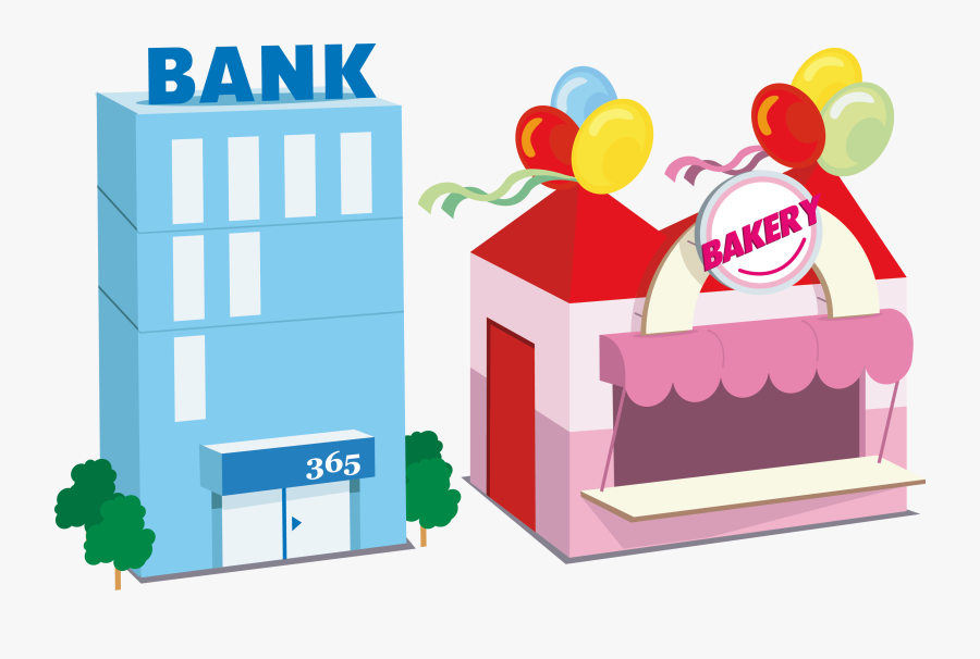 Bank Clipart Bank Office - Cartoon Building Of Bank, Transparent Clipart