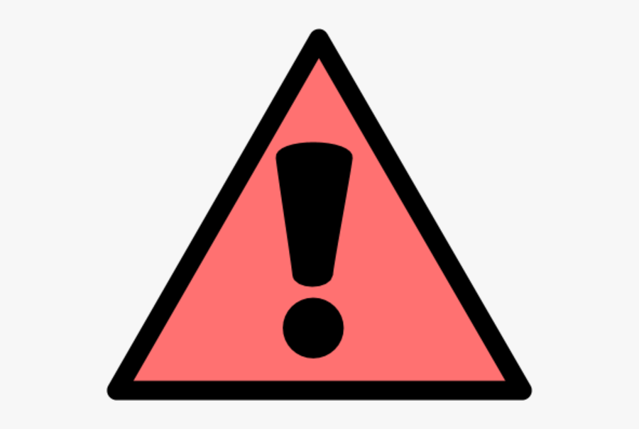 Transparent Caution Clipart - Warning Sign Png Pink, Transparent Clipart