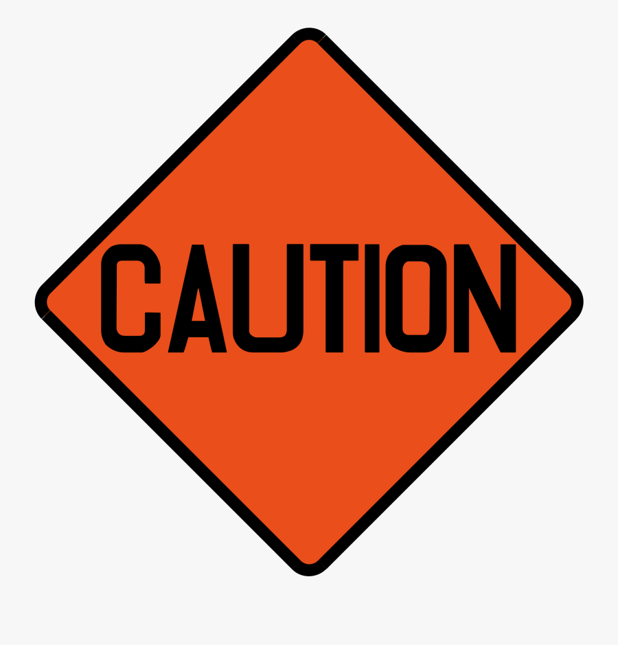 Pics Of Caution Signs - New Zealand Road Code Signs, Transparent Clipart