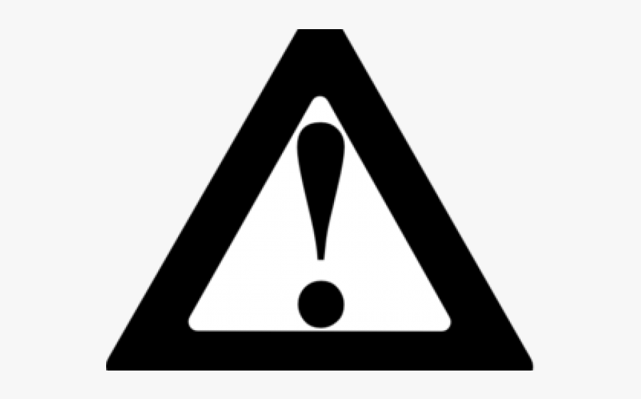 Warning Label Black And White, Transparent Clipart