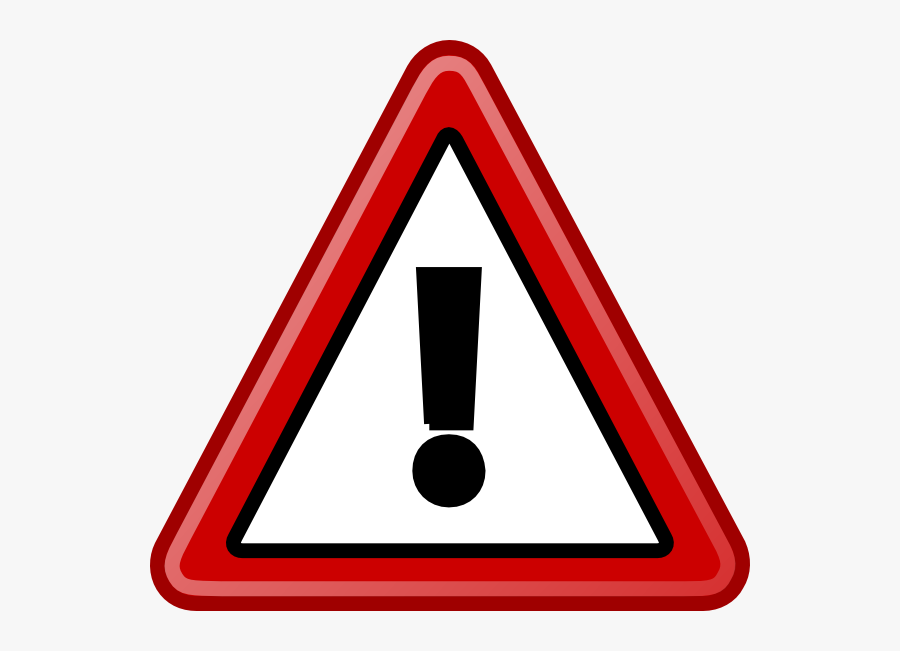 Transparent Caution Sign Clipart - Warning Sign, Transparent Clipart