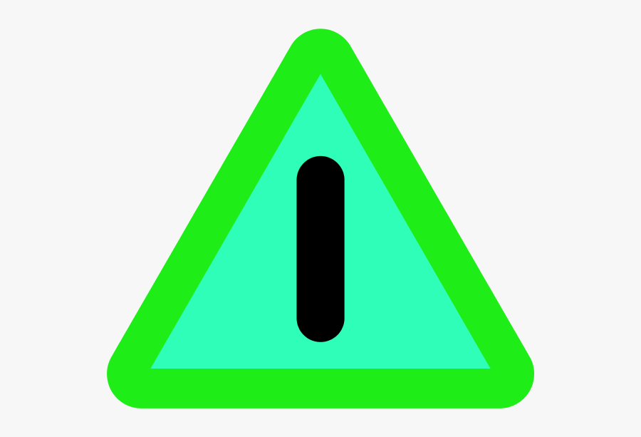 Caution Sign Warning Sign Danger Vector Clip Art - Green Danger Sign, Transparent Clipart