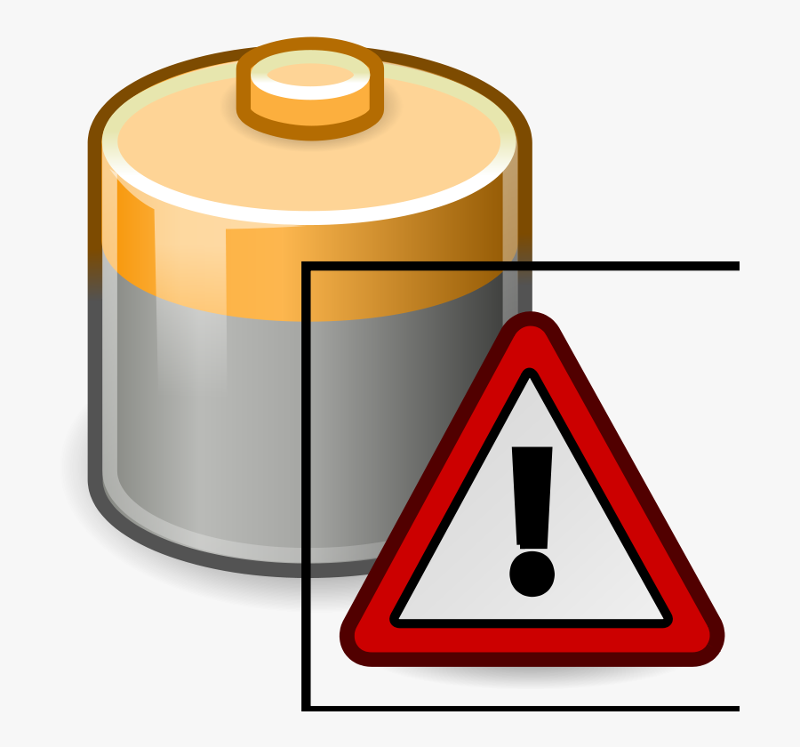 Tango Battery Caution - Transparent Warning Signs Clipart, Transparent Clipart