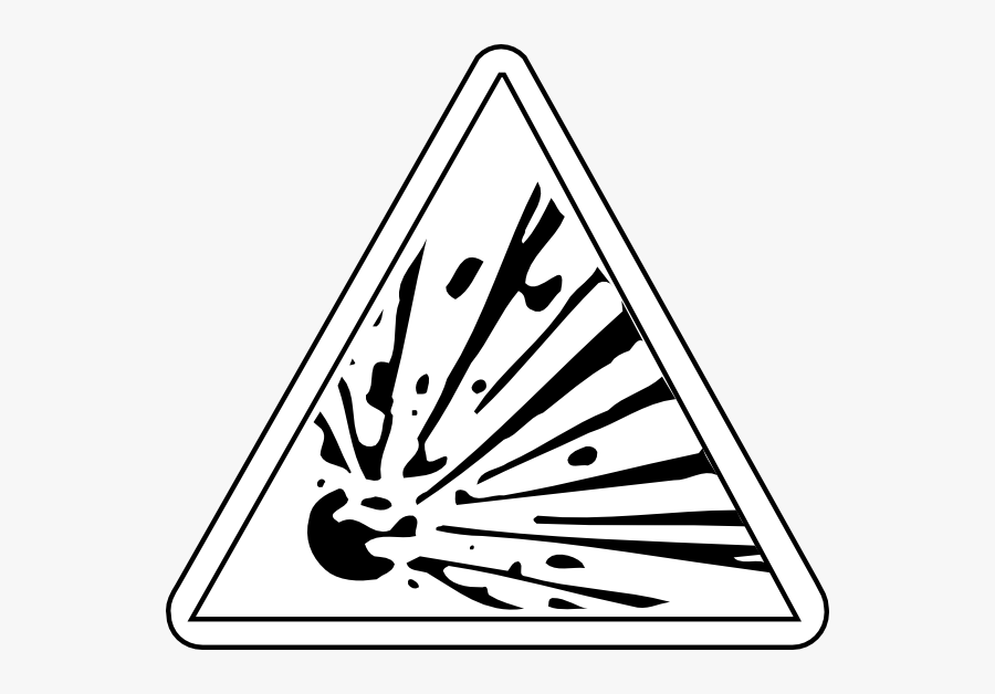 Explosive Symbol Black And White, Transparent Clipart