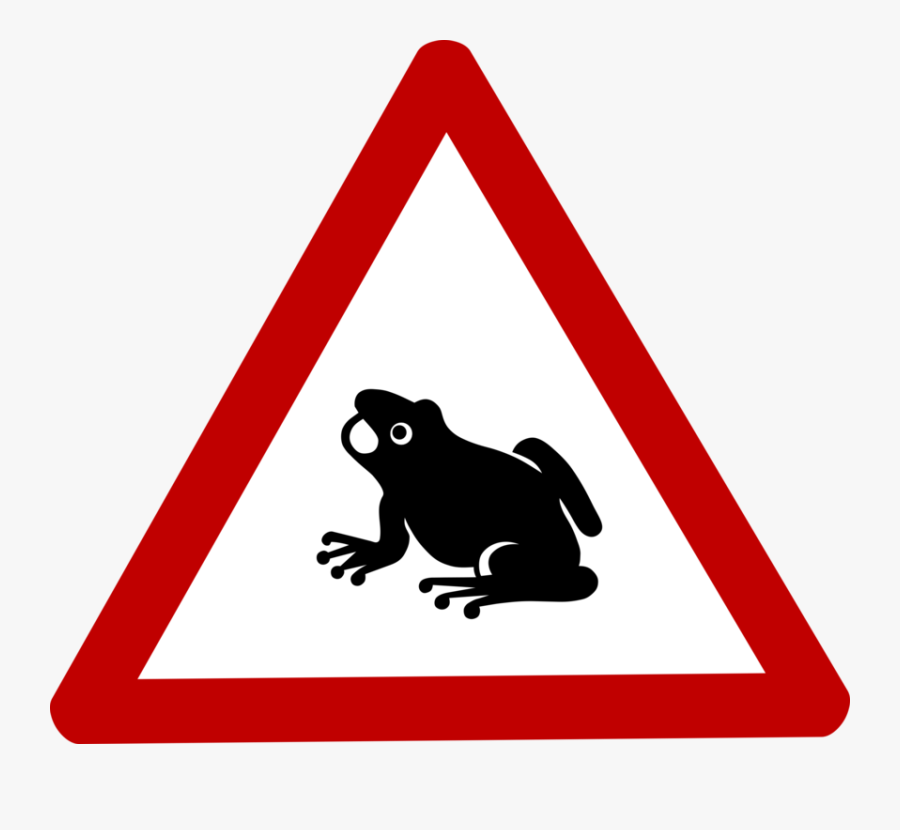 Enabler - Clipart - Loose Chippings Road Sign, Transparent Clipart