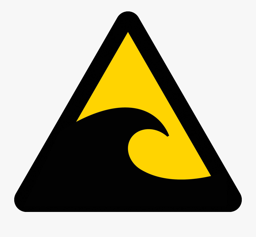 Danger Clipart Proceed With Caution - Tsunami Clipart Transparent Background, Transparent Clipart