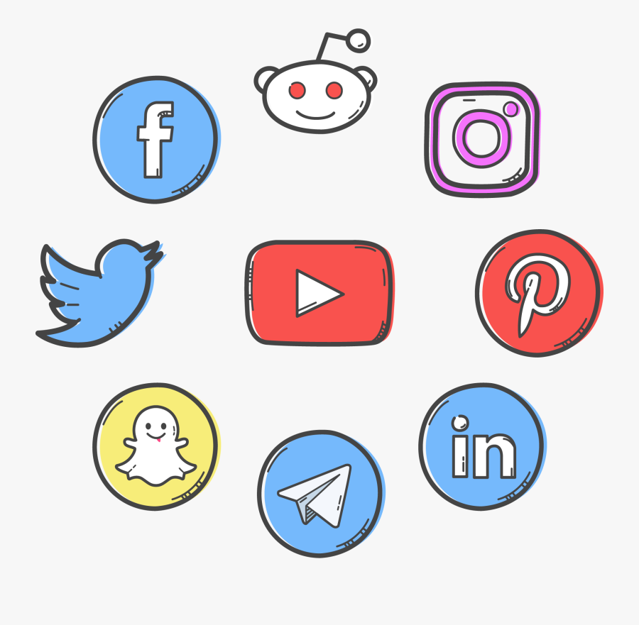Kisspng Social Media Logo Social Network Clip Art Transparent - Social Media Clipart Transparent, Transparent Clipart