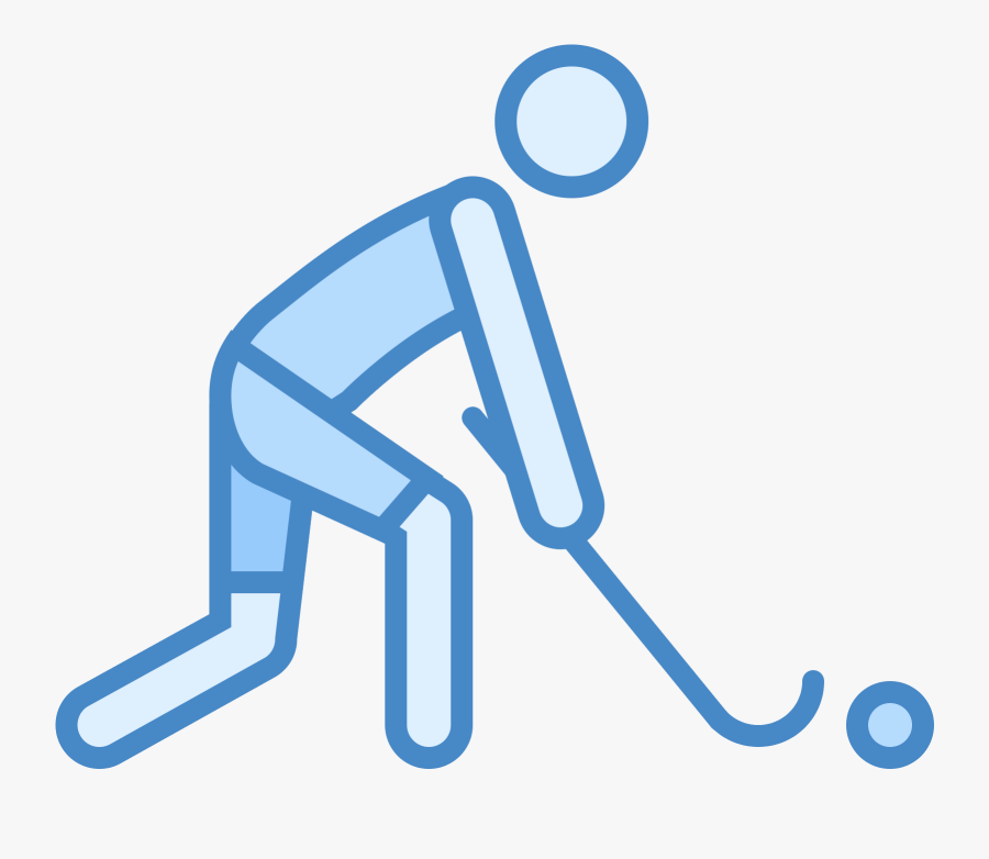 Field Hockey Icon, Transparent Clipart