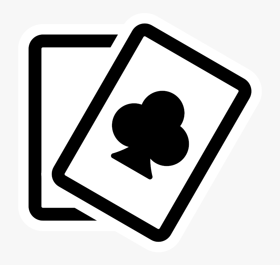 Clip Art Poker Card Clipart - Black And White Clipart Playing Cards, Transparent Clipart