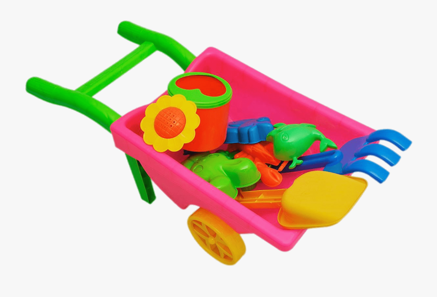 Svg Library Stock Beach Toys In Wheelbarrow - Juguetes Png, Transparent Clipart