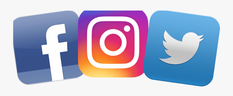 Facebook Clipart Social - Facebook Instagram And Twitter Logos, Transparent Clipart