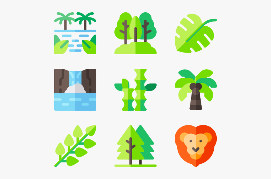 Social Media Logos - Rainforest Icons, Transparent Clipart