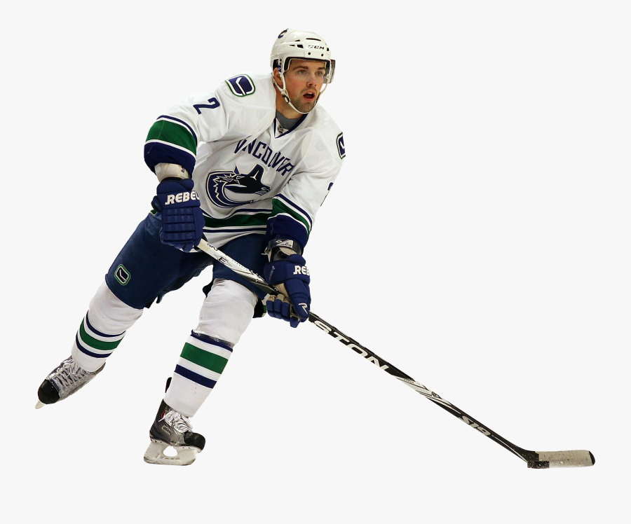 Hockey Player - Dan Hamhuis Vancouver Canucks, Transparent Clipart