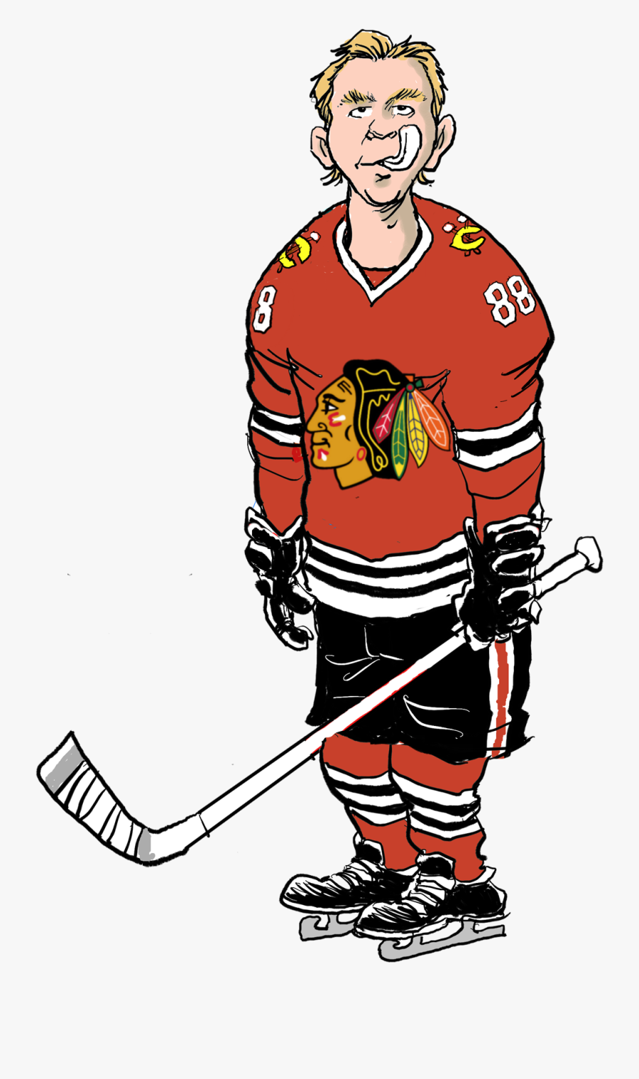 Transparent Hockey Player Png - Cartoon Hockey Player Png, Transparent Clipart