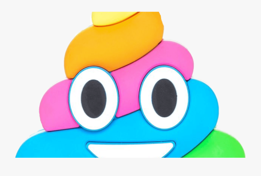 Transparent Clipart Poop - Rainbow Poop Emoji Clipart, Transparent Clipart