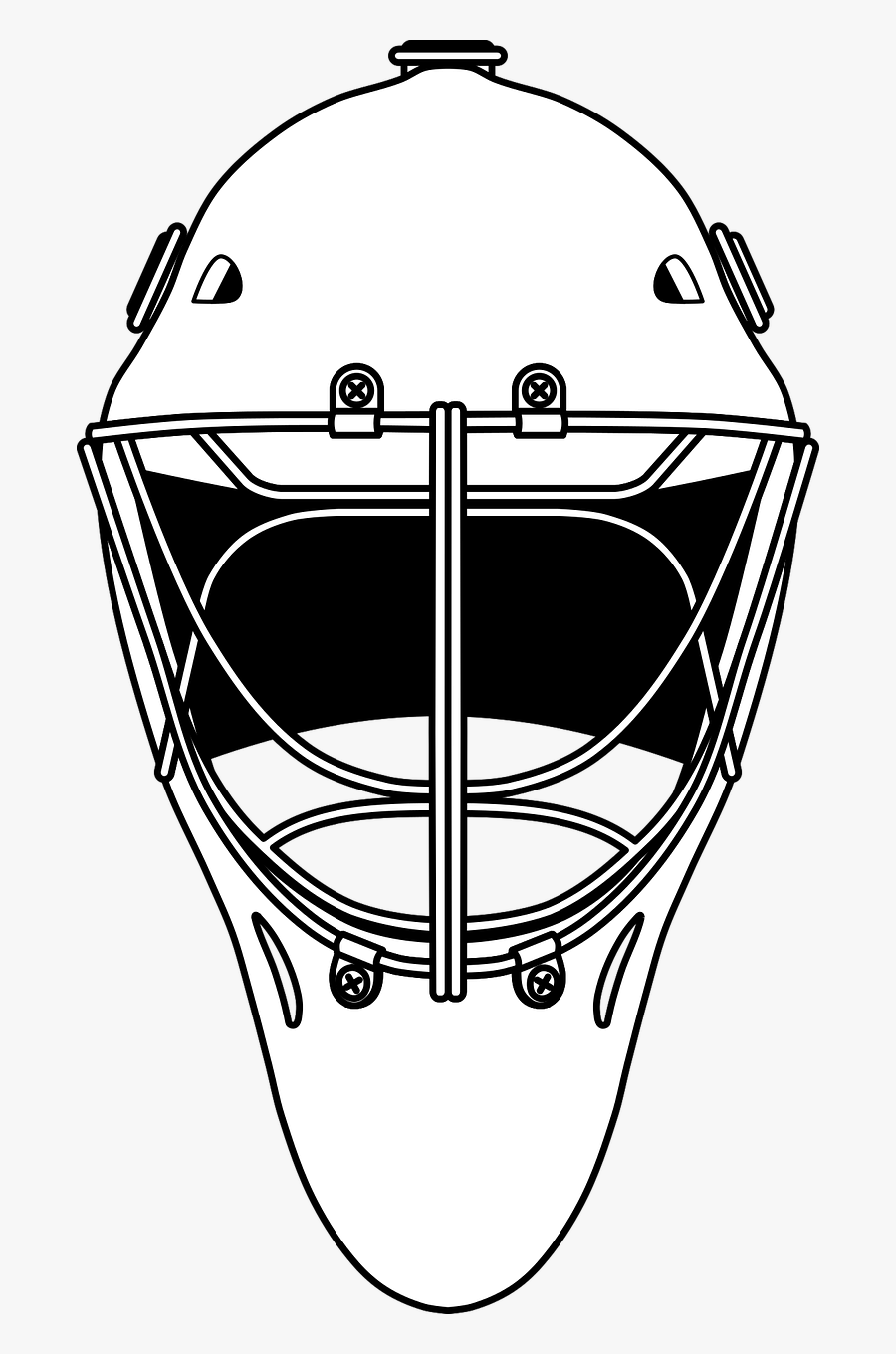 Hockey Goalie Helm - Goalie Mask, Transparent Clipart