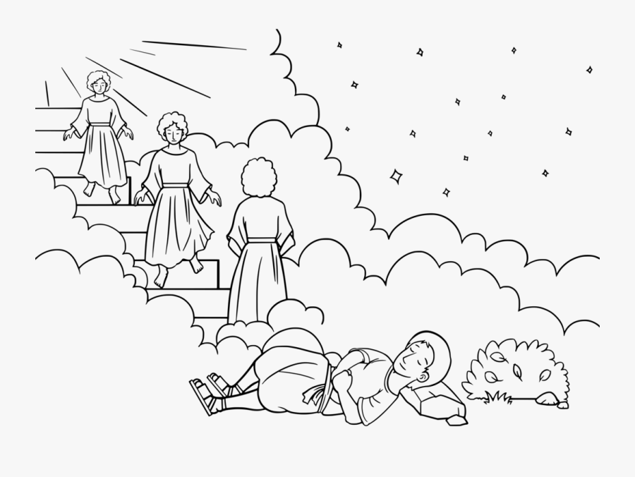 Jacobs Ladder Coloring Page , Free Transparent Clipart - ClipartKey