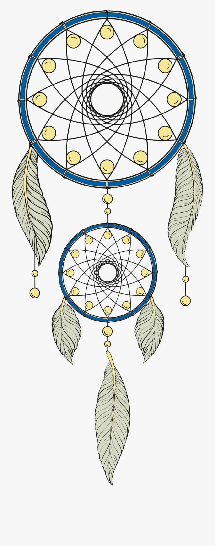 Clipart - Mandala Dream Catcher Zentangle, Transparent Clipart