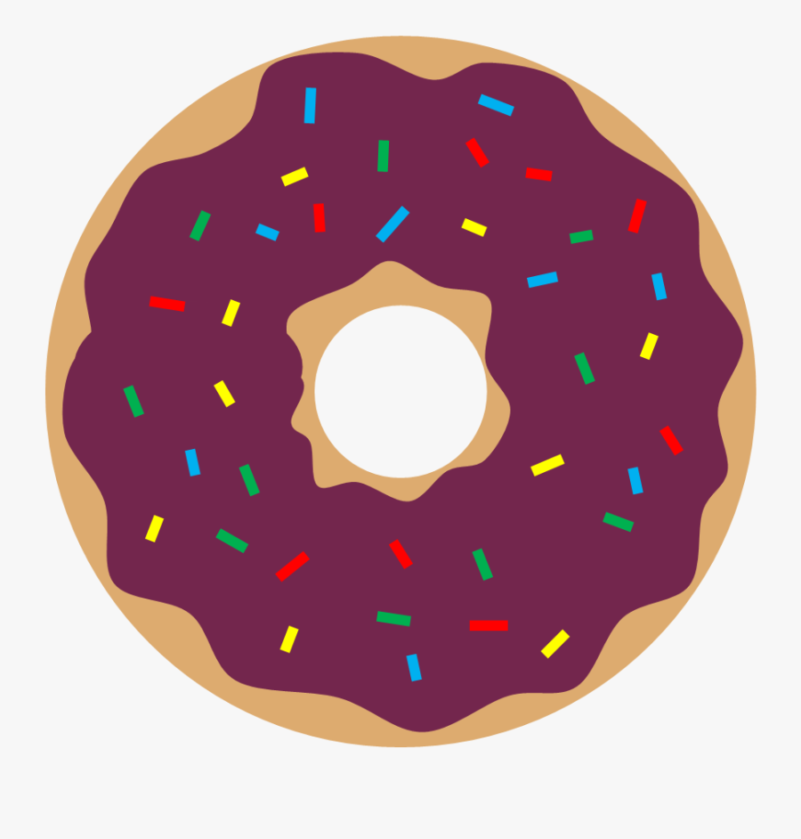 Literary Hoots - Transparent Sprinkle Donut Clipart, Transparent Clipart