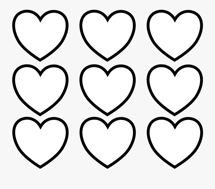 Donut Clipart Coloring Pages - Love Heart Pictures To Colour, Transparent Clipart