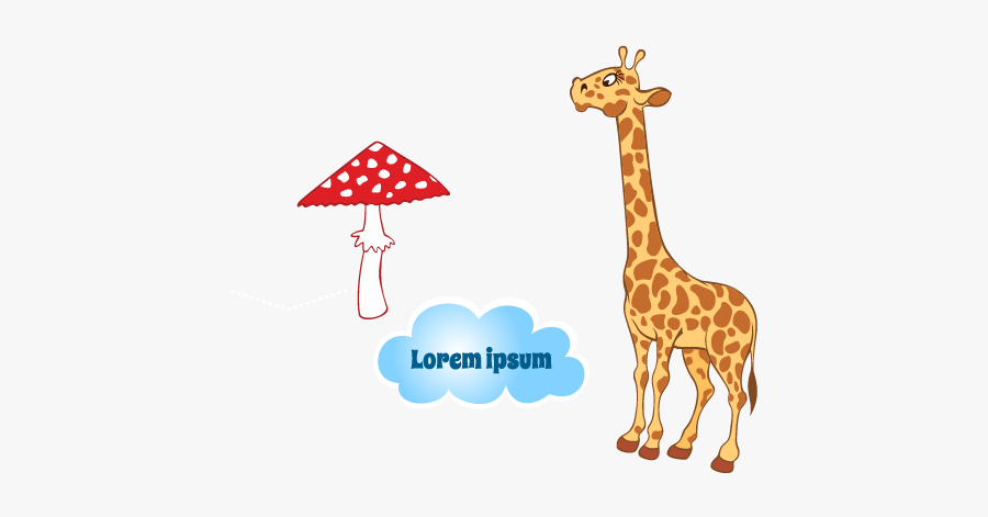 Deer Clipart Giraffe - Giraffe, Transparent Clipart