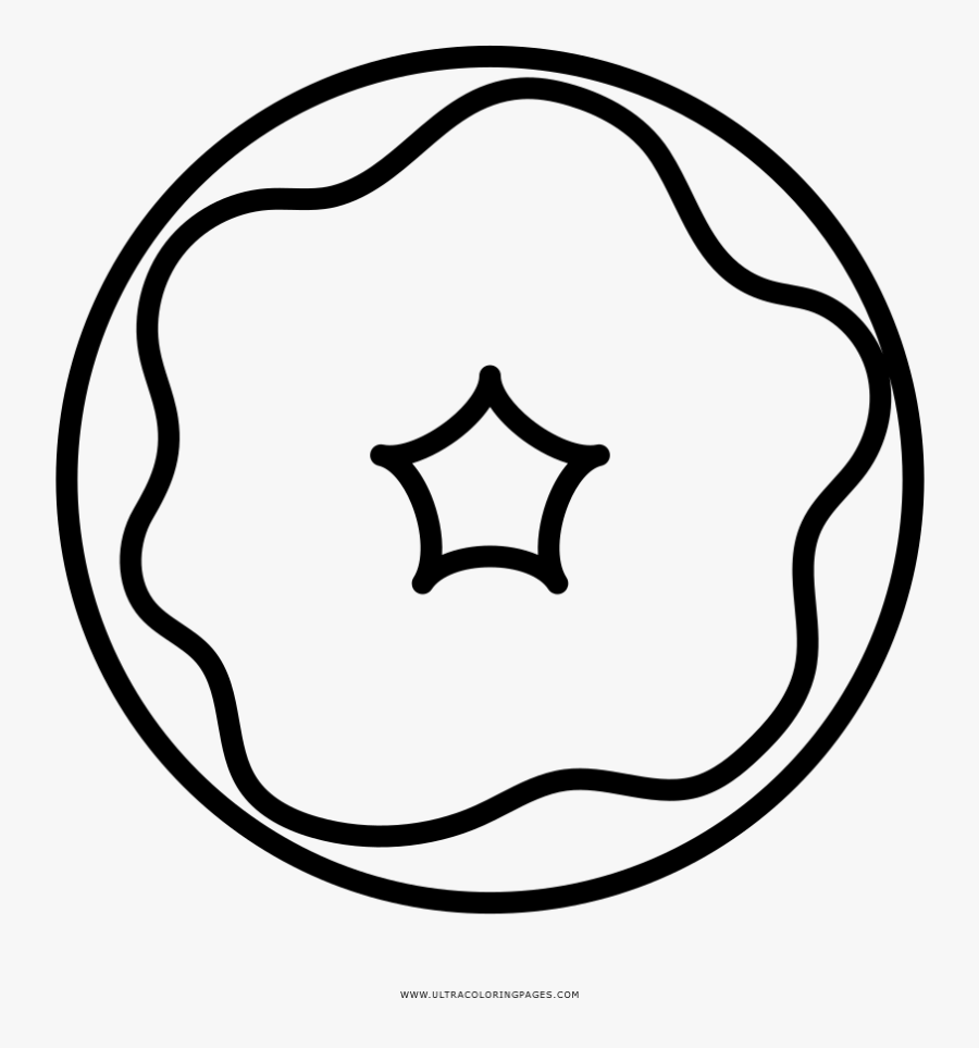 Clipart Black And White Download Doughnut Drawing Coloring - Coloring Page Donuts, Transparent Clipart