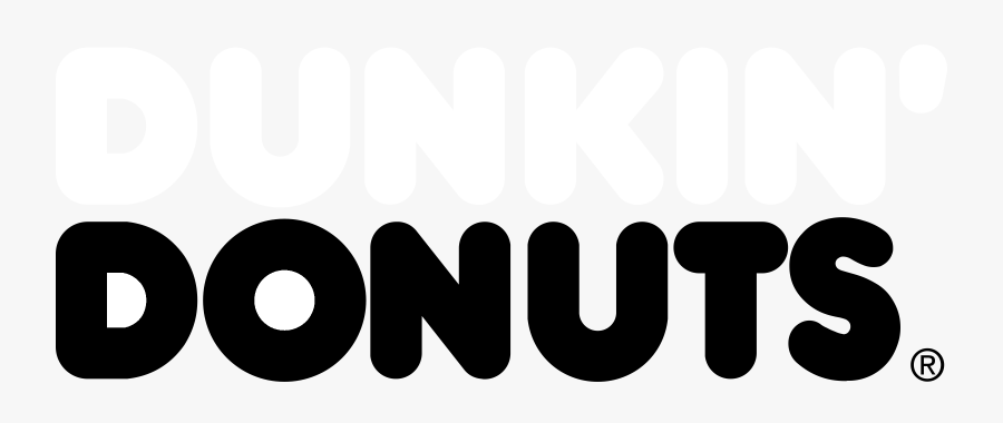Transparent Doughnut Clipart Black And White - Dunkin Donuts, Transparent Clipart