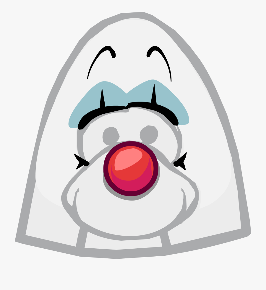 Clown Face Paint Png - Club Penguin Elvis Hair, Transparent Clipart