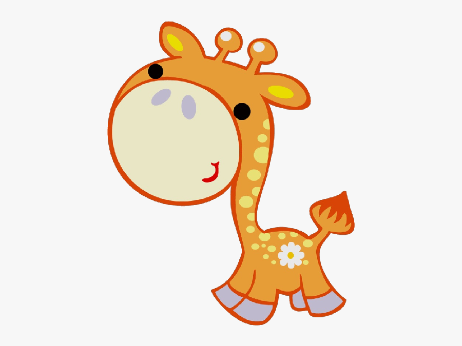 Clip Art Free Images Download Clip - Cute Baby Giraffe Cartoon, Transparent Clipart
