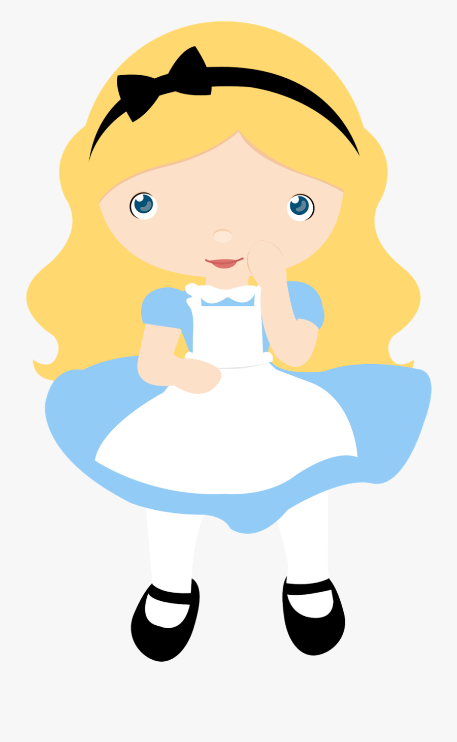 Face Paint Clip Art - Cute Alice In Wonderland Png, Transparent Clipart