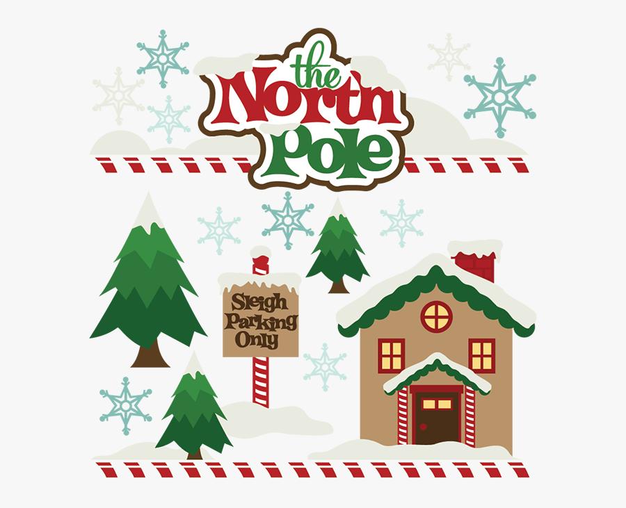 North Pole Cut Out, Transparent Clipart