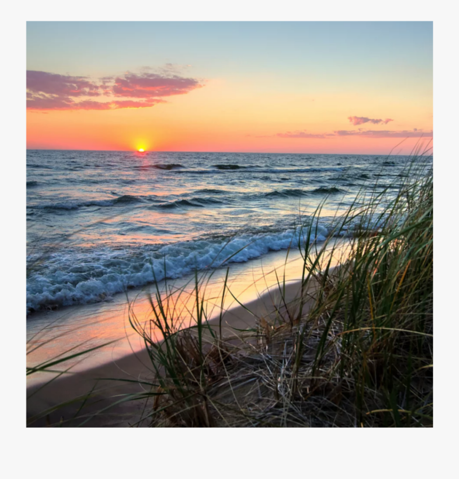 Sunrise Clipart Ocean - Beach Sunrise Background, Transparent Clipart