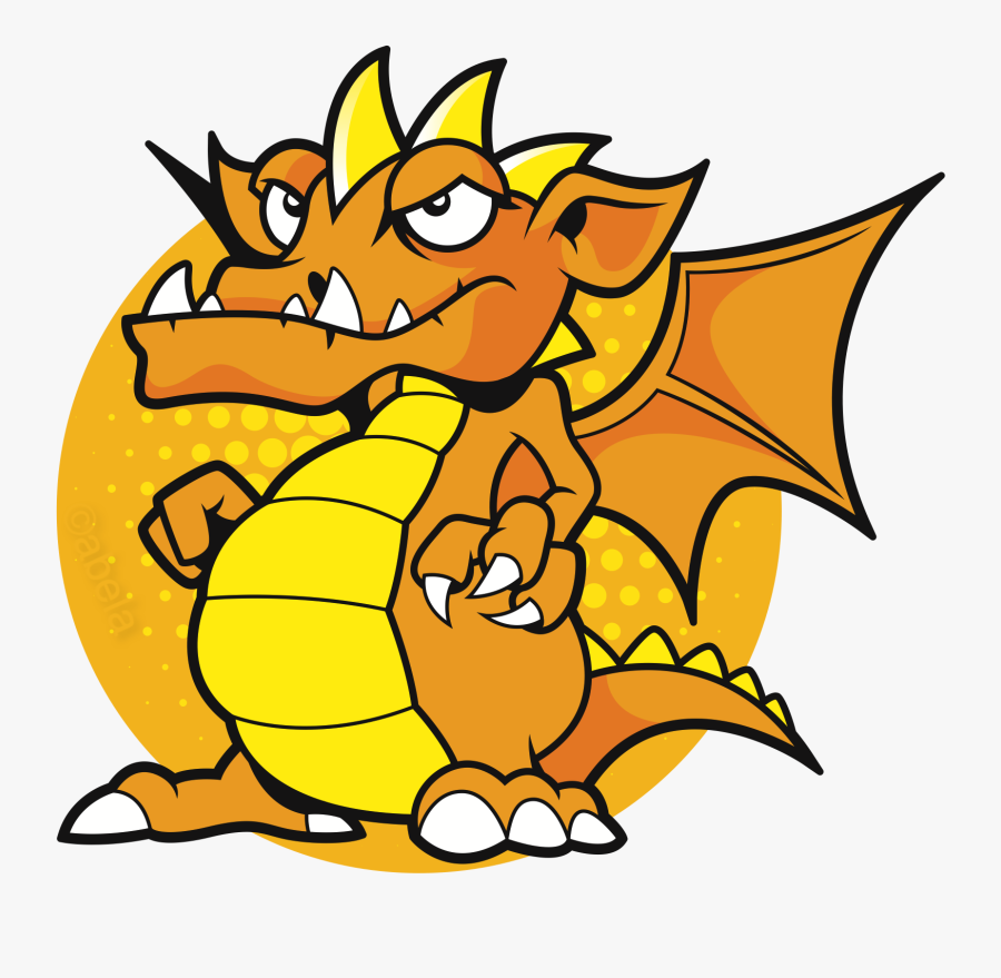 Yellow Dragon, Transparent Clipart