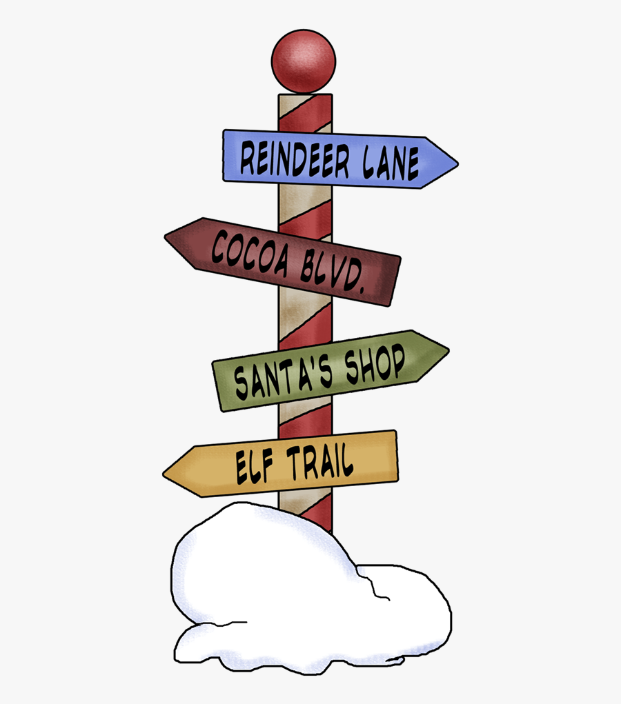 Mail Clipart North Pole - Street Pole With Signs Transparent, Transparent Clipart